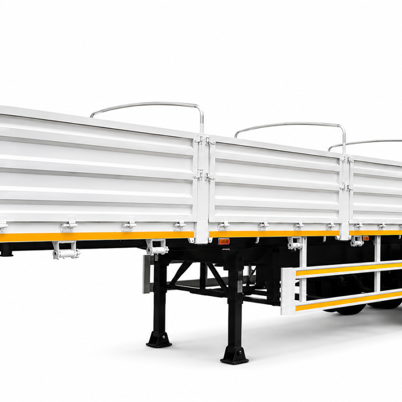 Semi Trailer with Drop-Side